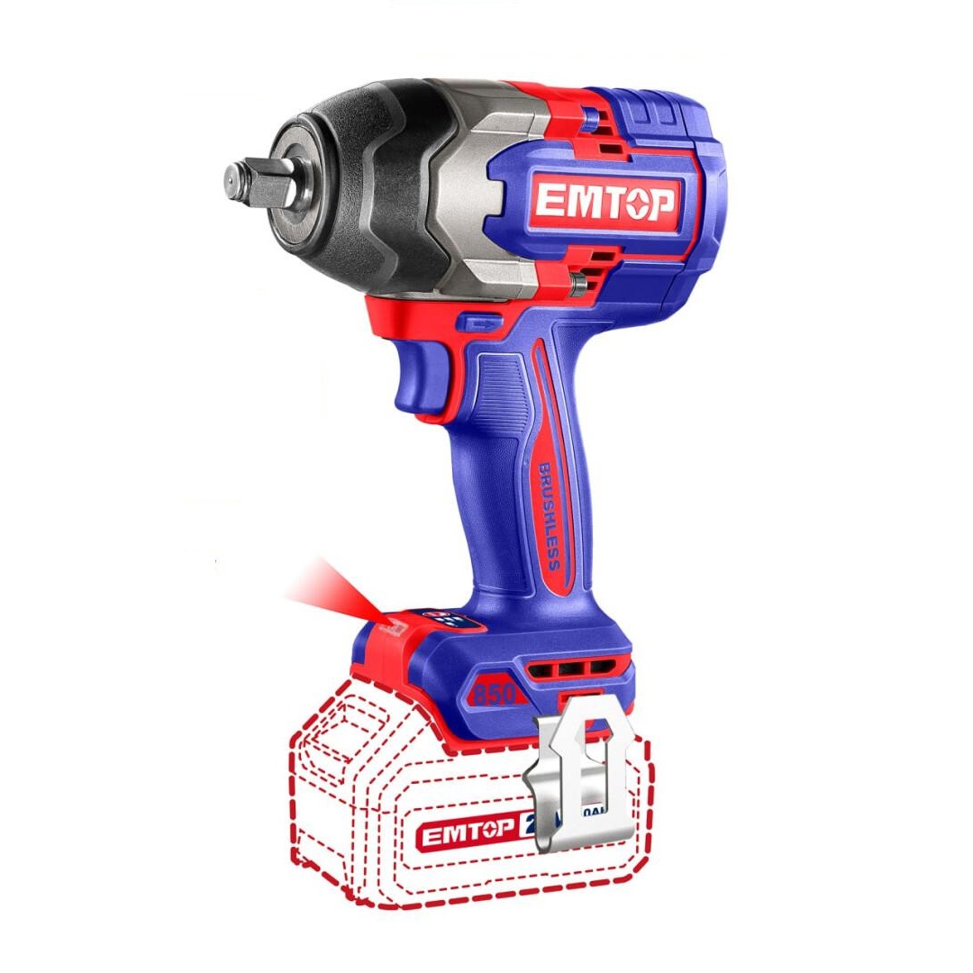 Гайковерт акумуляторний EMTOP ECIWL20851 (без АКБ та ЗП)